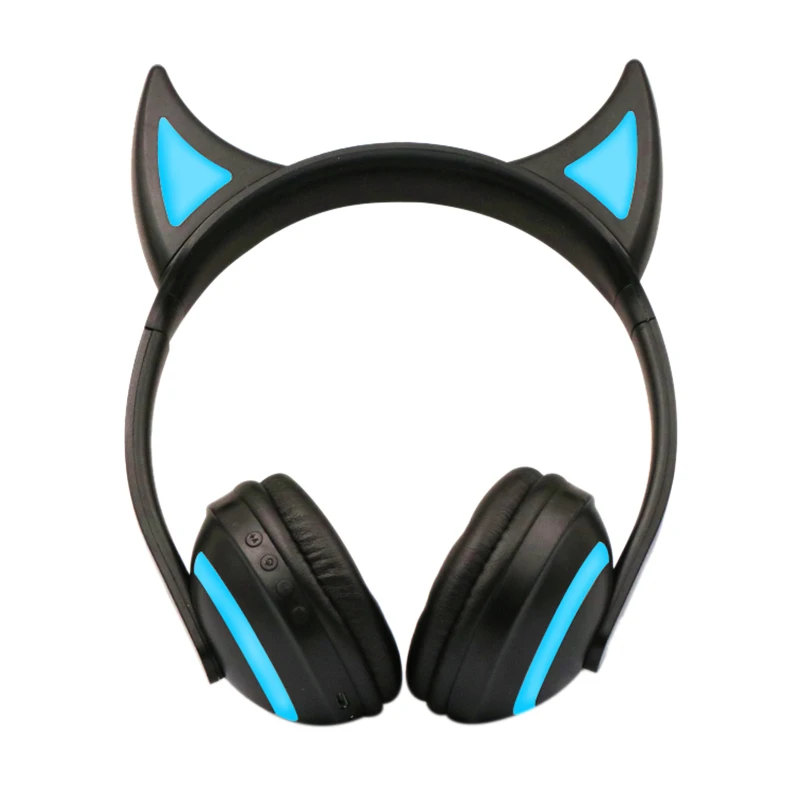 

New Gaming Headphones Headset wired/wireless Gamer Earphone Microphone for PS4 Phone PC Laptop kids headphones(Devil)