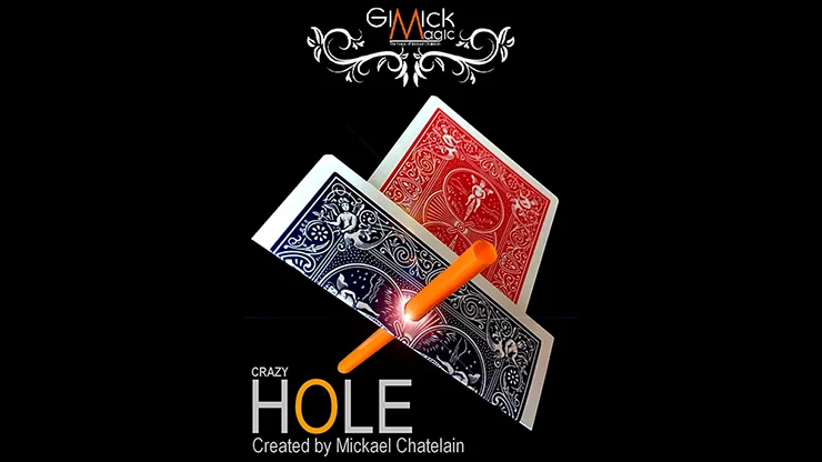 CRAZY HOLE Blue (мерцающий и онлайн-инструкции) от Mickael Chatelain/крупным планом карты