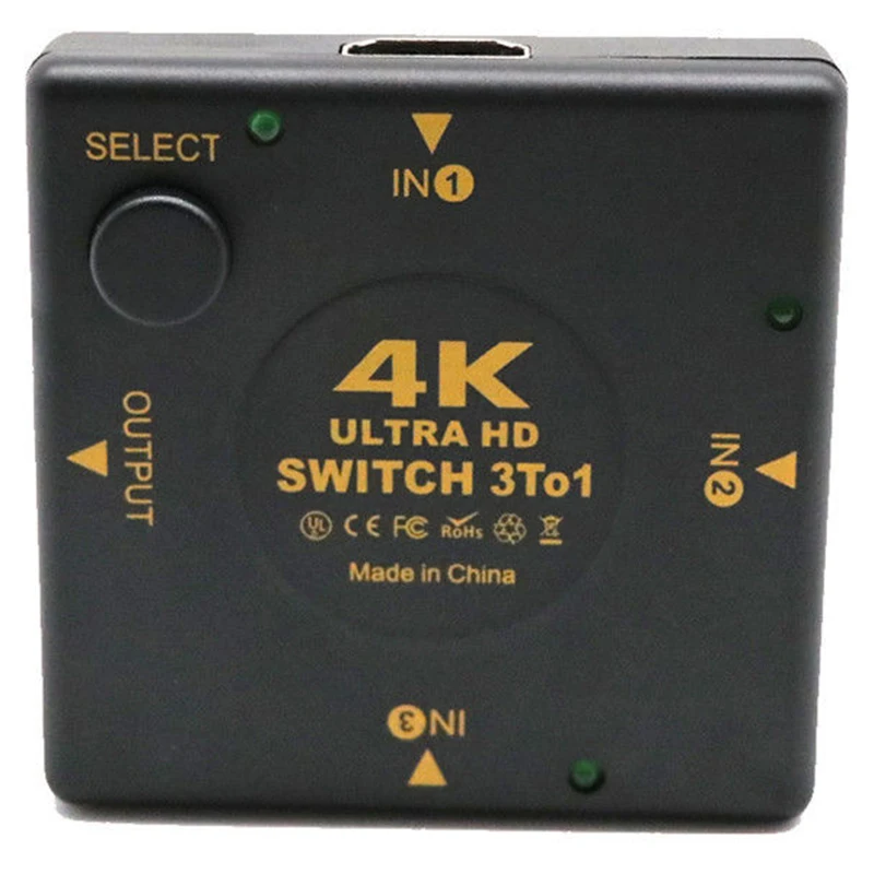 4K HDMI переключатель 3 в 1 kvm аудио экстрактор концентратор сплиттер