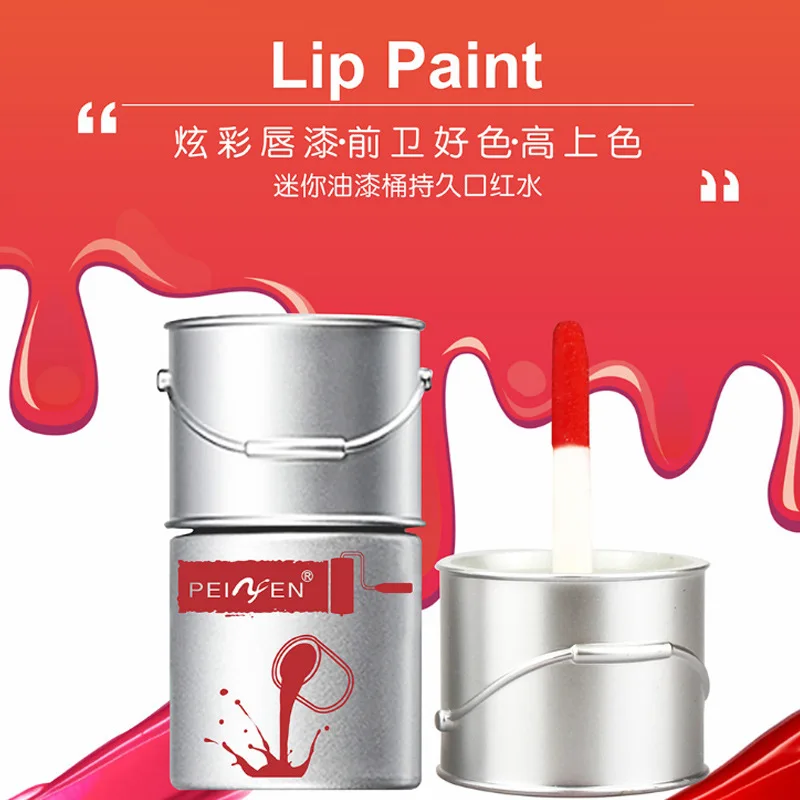 

Paint Barrel Mini Lip Colour Lipstick Dyeing Lip 3 Color Persistent Colouring, Moisturizing and Not Easy to Decolor