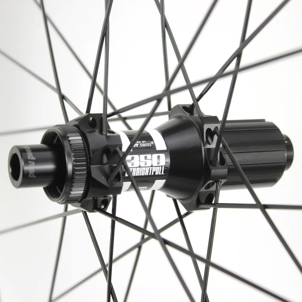 Best DT Swiss 350 Disc Brake 6-bolt Or Center Lock Cyclocross Wheelset 47mm Depth Carbon Gravel Bike Wheel 5