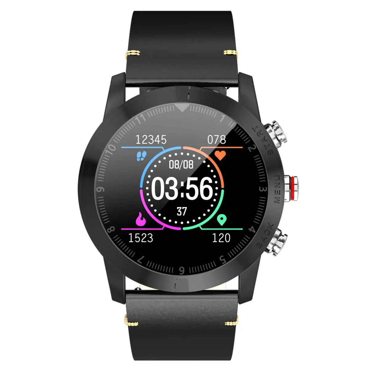  OPQ-DTNO.I S10 Smartwatch (Reject / Answer Phone Message Sending 64KB RAM 512KB ROM Heart Rate Moni