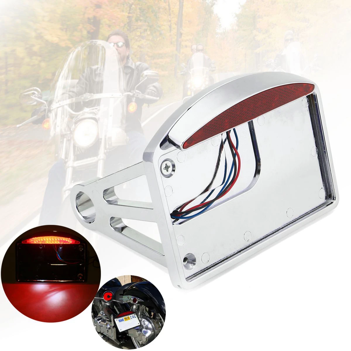 Buy Horizontal Aluminum with Chrome Finish Motorcycle