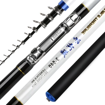 

Rock fishing rod carbon fiber material fishing pole super-hard ultra-light 3.6/4.5/5.4/6.3/7.2m fishing tackle