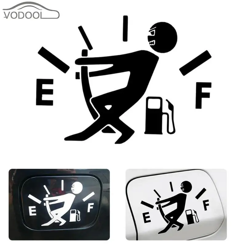 

funny creative car stickers pull fuel tank pointer cartoon design auto products for volkswagen audi a3 ford focus 2 for all cars