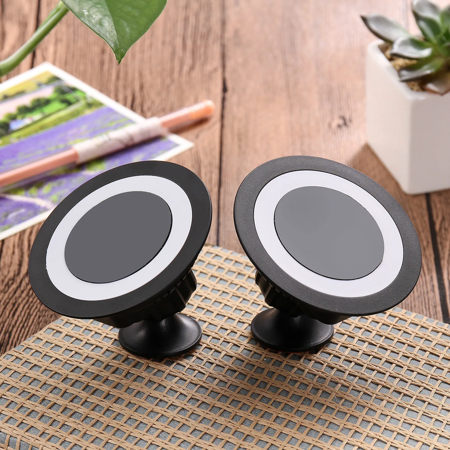 

Lism 360 Degree Rotating Vehicle Magnet Wireless Full Mobile Phone QI Vehicle Wireless Charger Wireless Launcher Bracket