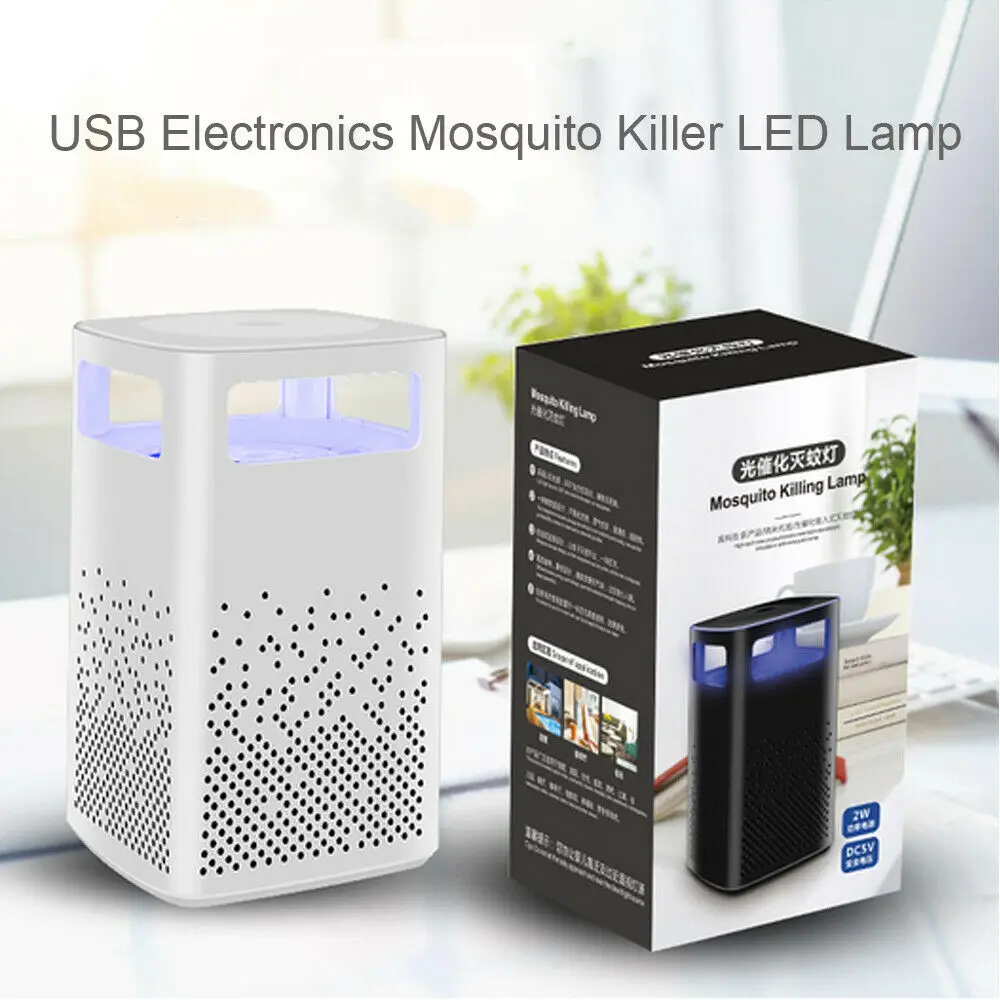 Новинка 2019 USB фотоcatитический репеллент против комаров лампа ловушка для
