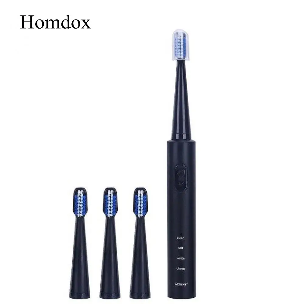 

Teeth USB Tooth Waterproof 4 AZ-1 Heads Brush Replaceable Sonic Rechargeable Pro Electric Timer Charge Pcs Toothbrush New