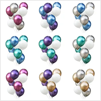 

ZLJQ Purple Mermaid Birthday Metallic Balloon Wedding Decorations Happy Birthday Baby Shower For Festival Event Party Supplies