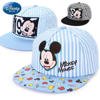 

Disney Children Hat Mickey Mouse Cap Fashion Cartoon Kids Hat Outdoor Wear Cotton Adjustable Breathable Visor Shade Baseball Cap