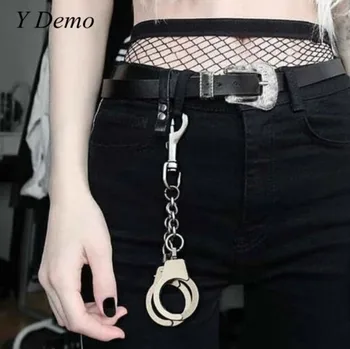 

Punk Handcuffs Keychain Buckle Men And Women Lovers Metal Accessories