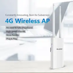 Comfast CF-E5 высокая скорость открытый 2. 4G LTE беспроводной AP Wi-Fi штекер маршрутизатора и играть 4G сим-карты портативный беспроводной