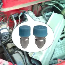 6 R134a peças/lote Car Universal Porta de Serviço Do Lado de Alta e Baixa Com Cap Núcleo Da Válvula JRA Uso Para O Carro A/ C Ar Condicionado Gasoduto