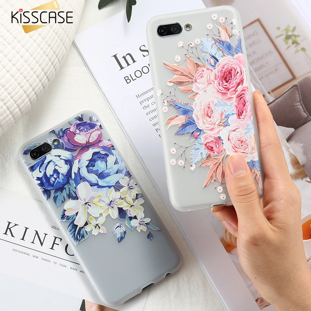 

KISSCASE 3D Embossed Flower Soft Case For iPhone 7 8 7 Plus 6S 6 Full Fitted Case For iPhone 6 6S Plus XS XR Capinhas Capa #3