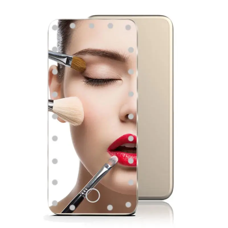 

LED Makeup Vanity Mirror Light Bulbs Kit Mini Portable USB Charging Port Cosmetic Lighted Make Up Mirrors