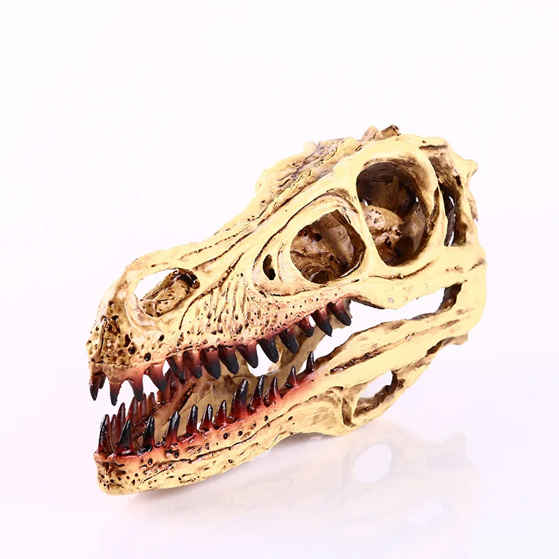 

Realistic Velociraptor Skull Models Jurassic World Dinosaur Lifelike Skeleton Skull Simulation Resin Craftwork Halloween Decor