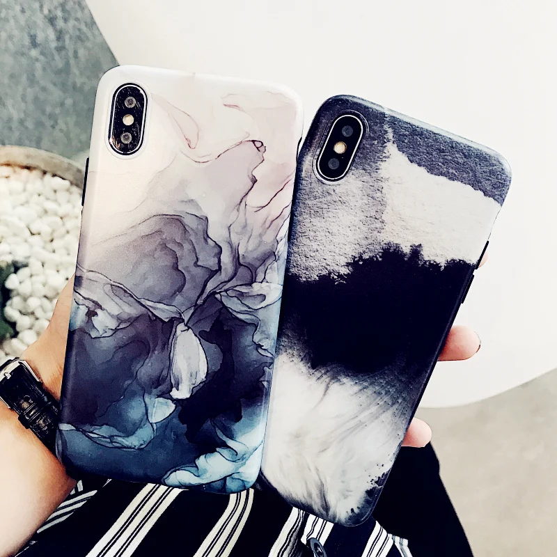 Мраморный чехол для iphone 7 XS MAX мягкий из ТПУ задняя крышка 6 6S 8 Plus X XR телефона |