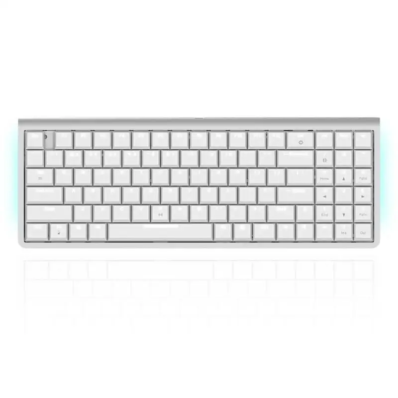 

USB Wireless Bluetooth Dual Mode Mechanical Keyboard 96 Keys Blue Switch Suspension Keycap Keypad for PC Tablet Desktop