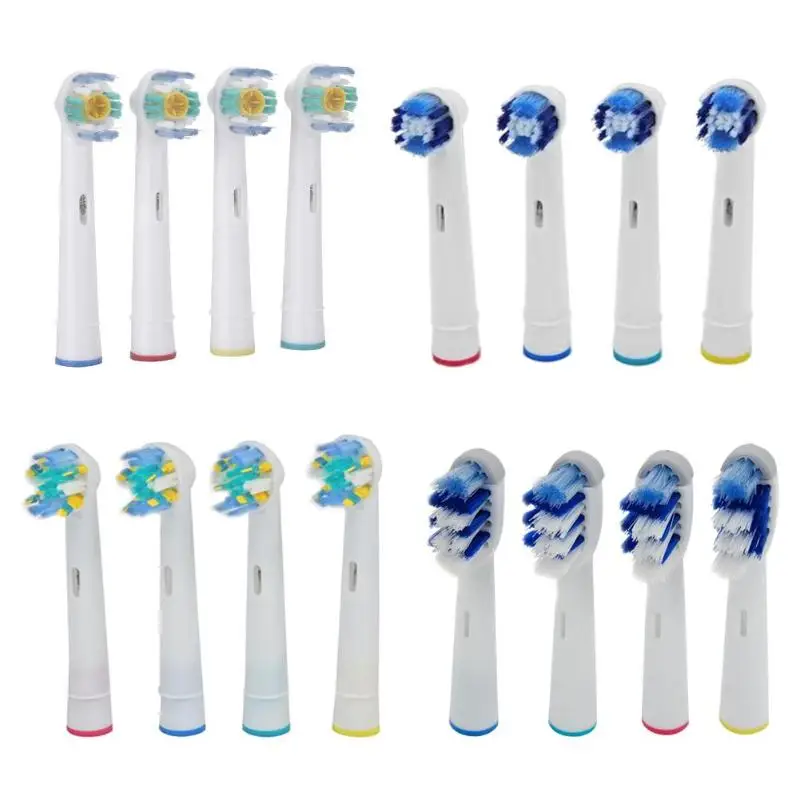 

4pcs Replacement Brush Heads For Braun Oral-B Electric Toothbrush Electric Tooth Brush Head Oral Hygiene Cross Cleaning Tool