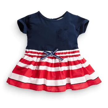 

summer girl dress red striped causal cotton baby girl clothes kids dresses for girl holiday school children clothes boutiques