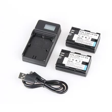 For Canon EOS 5DS EOS 6D EOS 7D 7D Mark II LP-E6 Charger with LED LCD Display + 1 LP-E6 2200mAh Battery