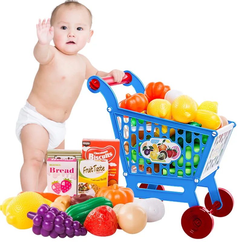 child's toy shopping cart