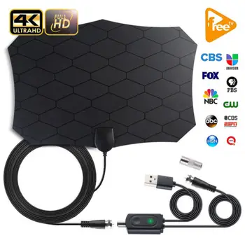 

200 Mile Range Antenna TV 4K Antena Digital Indoor HDTV 1080p Digital HD