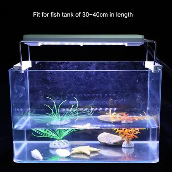 

Aquarium Fish Tank Waterproof Dimmable 36LED White Blue Light Bar with Stretchable Lamp Bracket