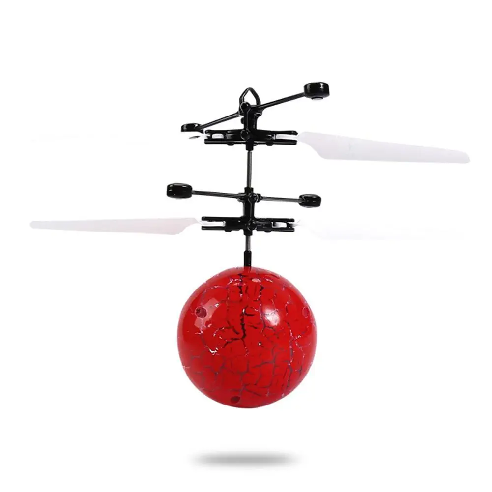 Детская игрушка летающий шар Дрон шар-Вертолет Встроенный сверкающий светодиодный свет трещина планета игрушка летающий шар для детей