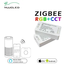 지그비 led 컨트롤러 rgb cct ww cw 지그비 컨트롤러 led dc 12 v 24 v led 스트립 컨트롤러 zll app 컨트롤러 rgbw rgb(China)