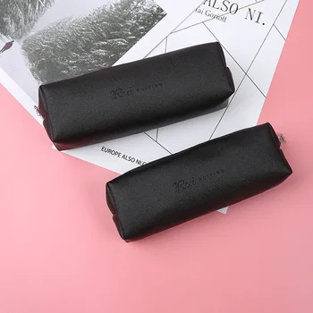 

1PC Simple Pencil Case Kawaii Black Pencil Case High Capacity Pencilcase For Kids Gifts School Office Supplies Stationery