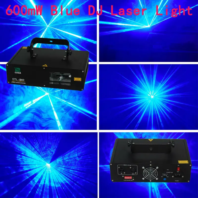 

600mW Blue Color Laser Scanner DJ Disco Party Stage Lighting Show System CTL-B60