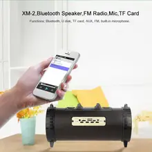 

Portable Wireless Bluetooth Hi-Fi Speaker FM Radio MP3 Audio Music Player Loudspeaker With Mic Support TF Card