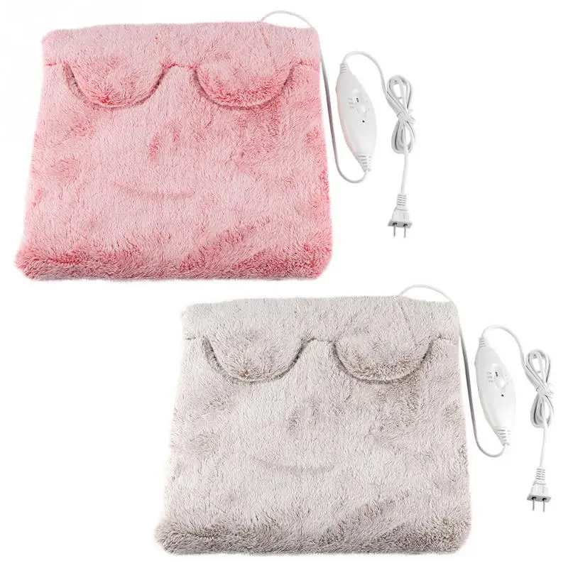 Electric Foot Heater Flannel Heating Pad Cushion for Feet Hands Body