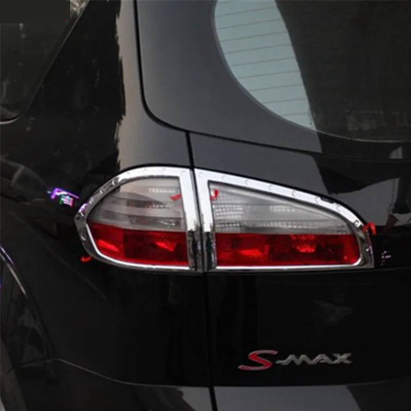 Автомобильный дизайн ABS хром хвост свет лампы Крышка для Ford S-MAX SMAX 2007 2008 2009 2010-2012
