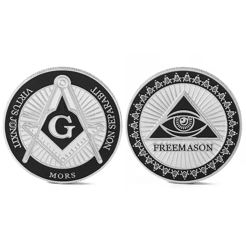 

Non-currency Gold-plated Iron Commemorative Collection Coin Art Collection Souvenir Gift Masonic Joint Commemorative Coin