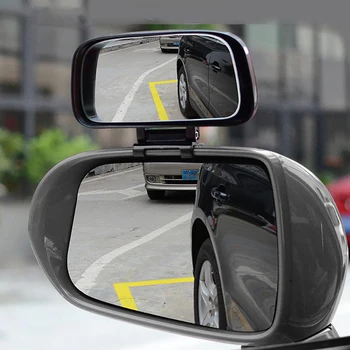 

1PC Universal Car Rear View Mirror Wide Angle Panoramic Interior Rearview Mirror Anti-dead Angle Reversing Lagre Vision Mirror