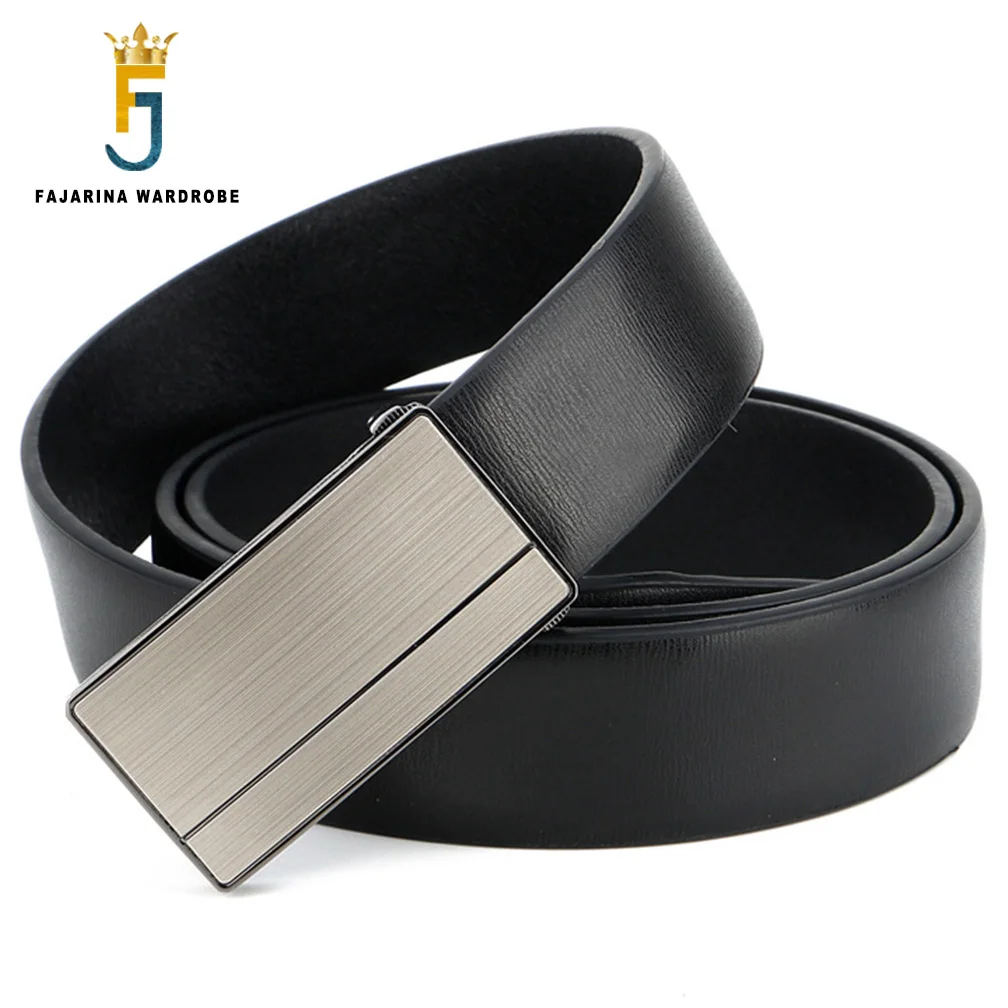 

FAJARINA 2019 New Design Real Genuine Casual Strap Leather Belts for Men Smooth Cow Skin Belt Man Freeshipping Method N17FJ726