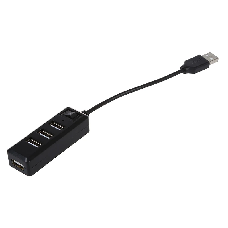 USB hub 2 0 4 порта высокоскоростной концентратор вкл. Переключатель светодиодный для