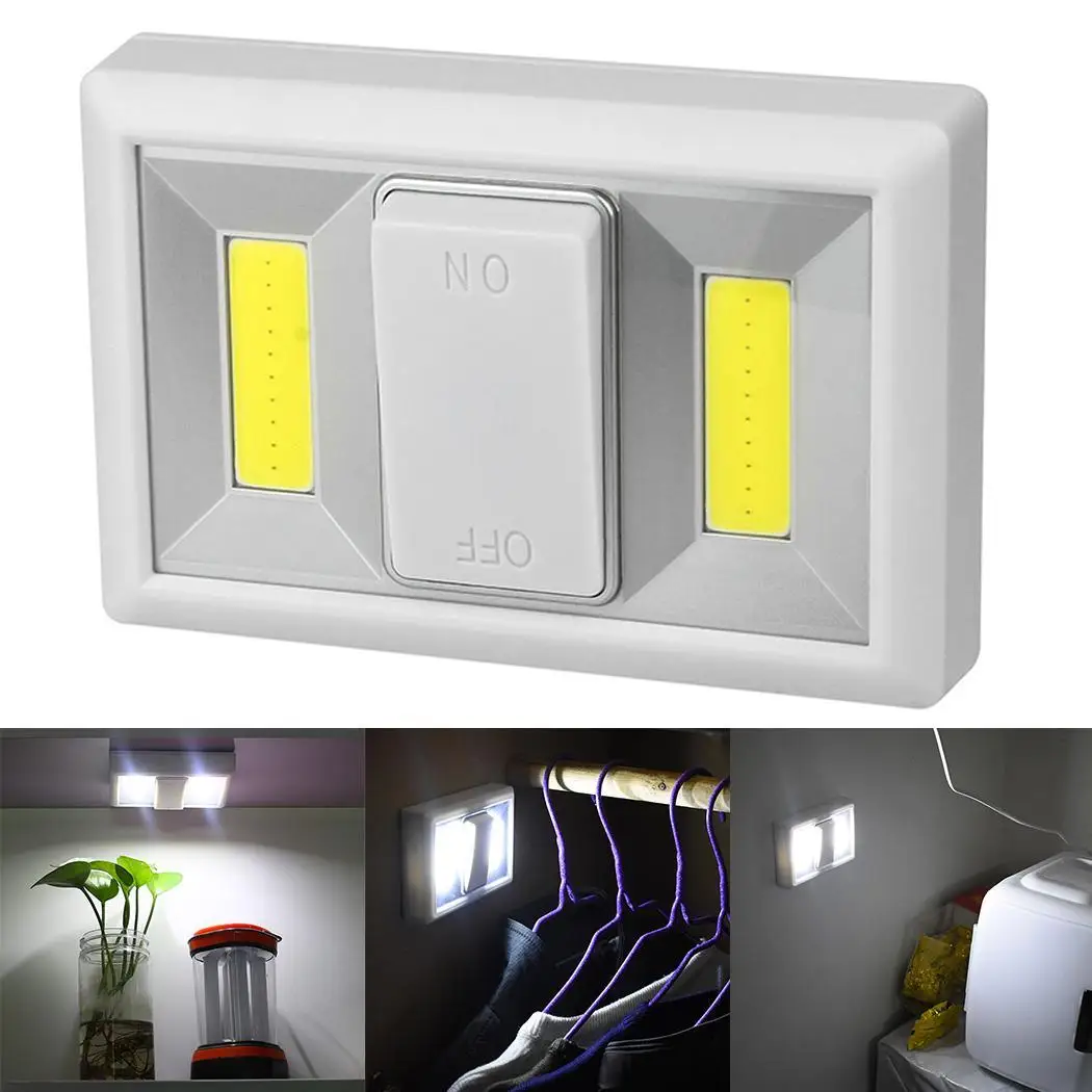 

New Home Walkway Camping Multi-function Night Light(battery not included) Wardrobe 4 x AAA battery Light