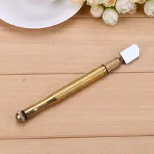 1 шт. Профессиональный алмаз стеклянный резак противоскользящая металлическая ручка стальное лезвие инструменты для резки стекла нож глазурованная плитка инструменты