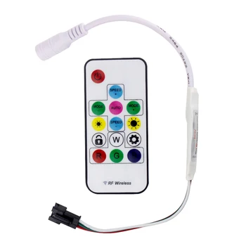 

SP103E WS2812 WS2812B 5V 12V Pixel Led Controller for Digital Rgb Led Strip RF Remote Control Light Led Rgb Controller