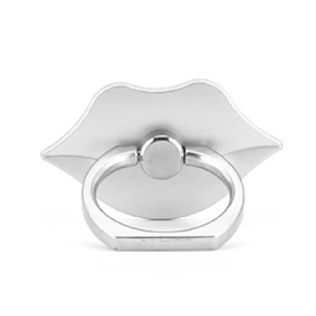 

Finger Ring Stand Cell Phone Holder Finger Loop Grip Mount Universal Smartphone Kickstand Lip Shape Adhesive Phone Ring