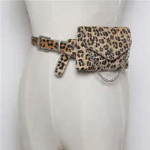 Поясная сумка с леопардовым узором женская модная сумка на пояс с животным принтом поясная Сумка женская кожаная поясная сумка черный коричневый мешочек