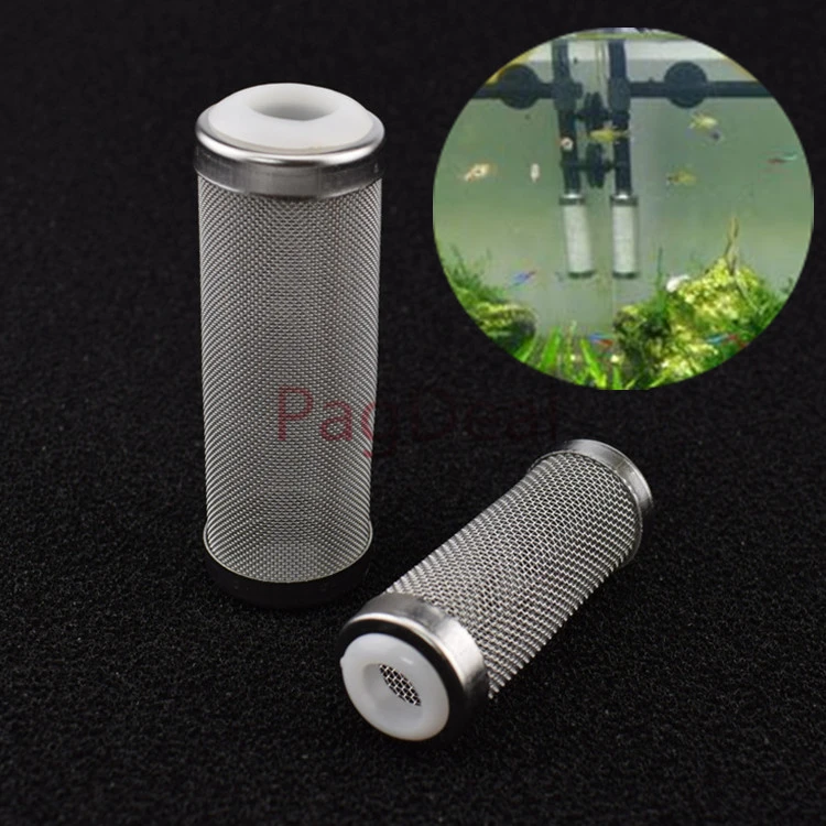

Stainless Steel Net Water Filter Sleeve Inlet Protection Cover Tube Aquarium Fish and Shrimp Protected Net Suit 12mm/16mm Pipe