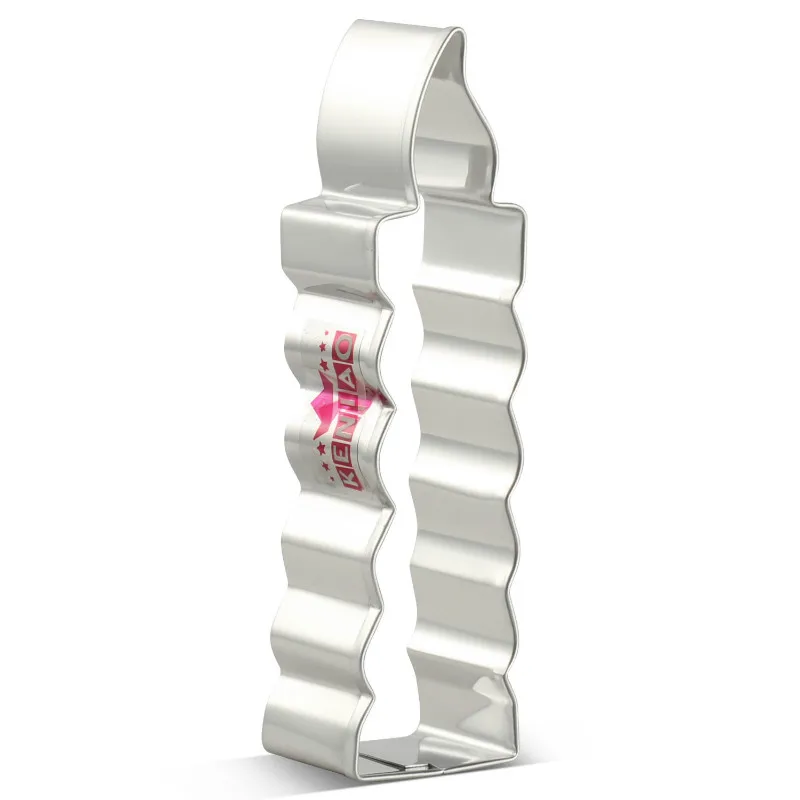

KENIAO Candle Cookie Cutter for New Year or Birthday Party - 10.3 x 2.7 cm - Biscuit / Fondant / Pastry Cutter - Stainless Steel