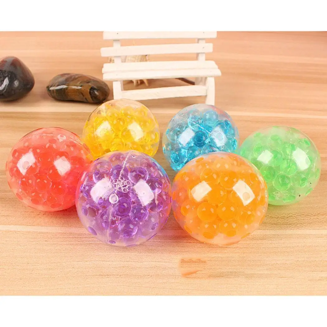 Squishy Bead стресс мяч сенсорные Squeeze Игрушка тревога помощи успокаивающий снять и