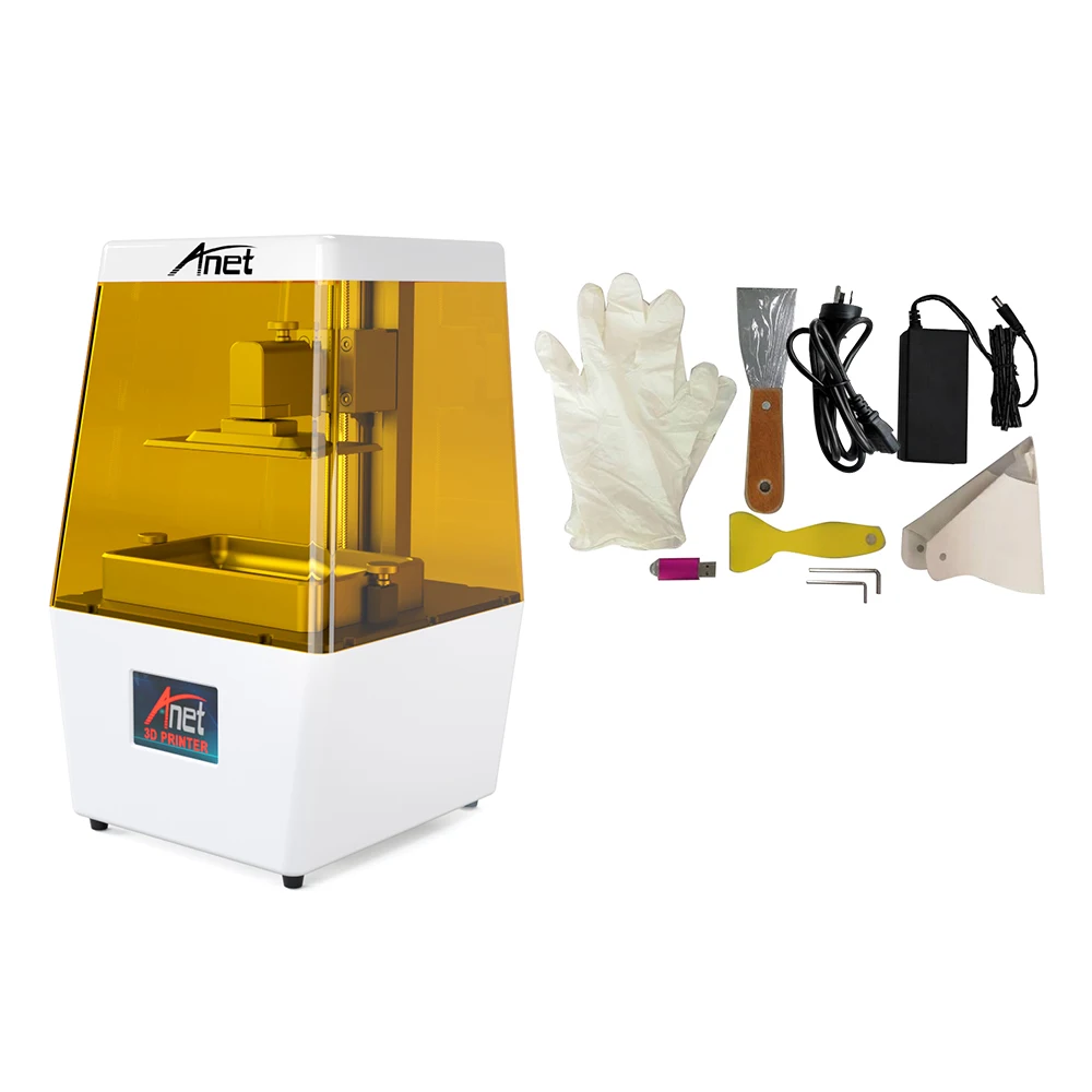 3D принтер Anet N4 UV LCD Полностью Собранный инновационный с 2K HD 3 5 дюймовым умным