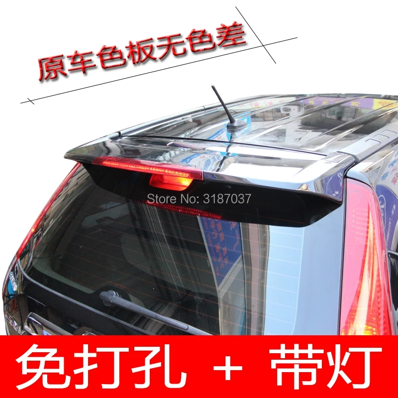 

For Honda CRV CR-V 2007-2011 ABS Plastic Unpainted Color Rear Roof Spoiler Wing Trunk Lip Boot Cover Car Styling