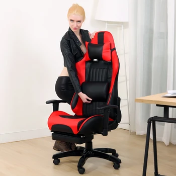 

Multifunctional Fashion Boss Chair WCG Computer Gaming Chair Household Reclining Office Chair With Footrest Racing Seat